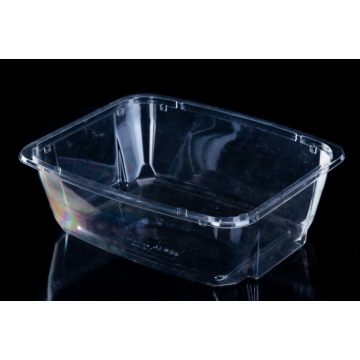 Bol à salade jetable en plastique transparent